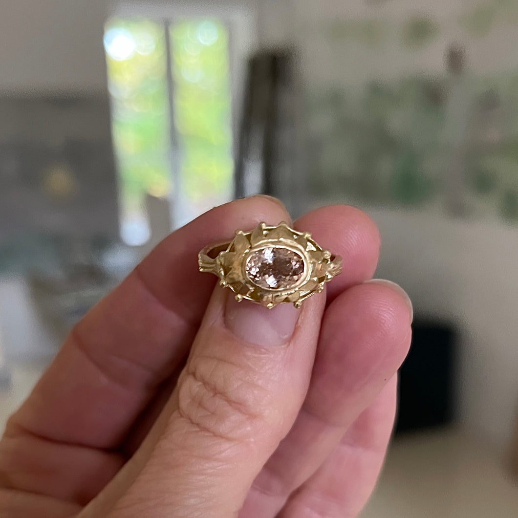 Abracadabra Morganite Ring