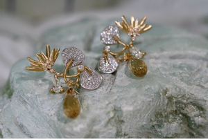 Foliate Fushion Earrings