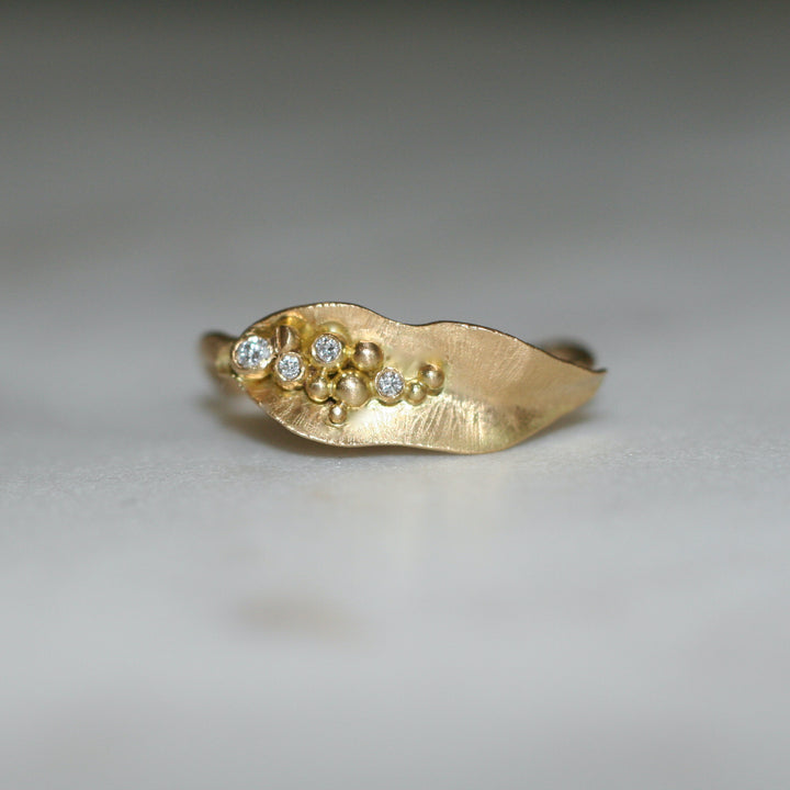 Weathered Leaf Ring