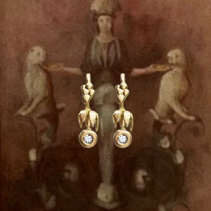 Diamond Bud Earrings