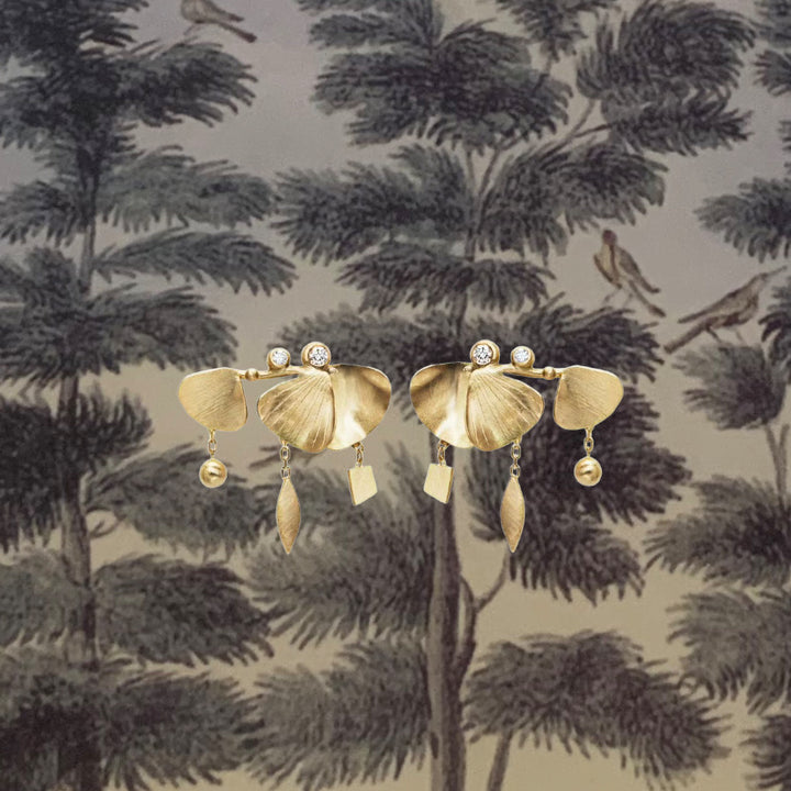 Gingko Dangle Earrings