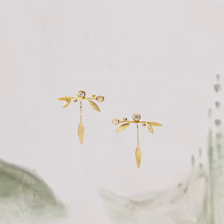 Young Leaf Earrings